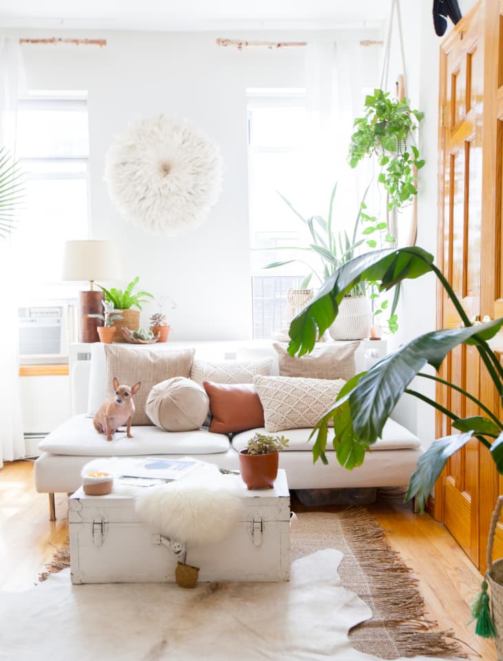 This TikTok Hack Fluffs Flat IKEA Sofa Cushions Apartment Therapy